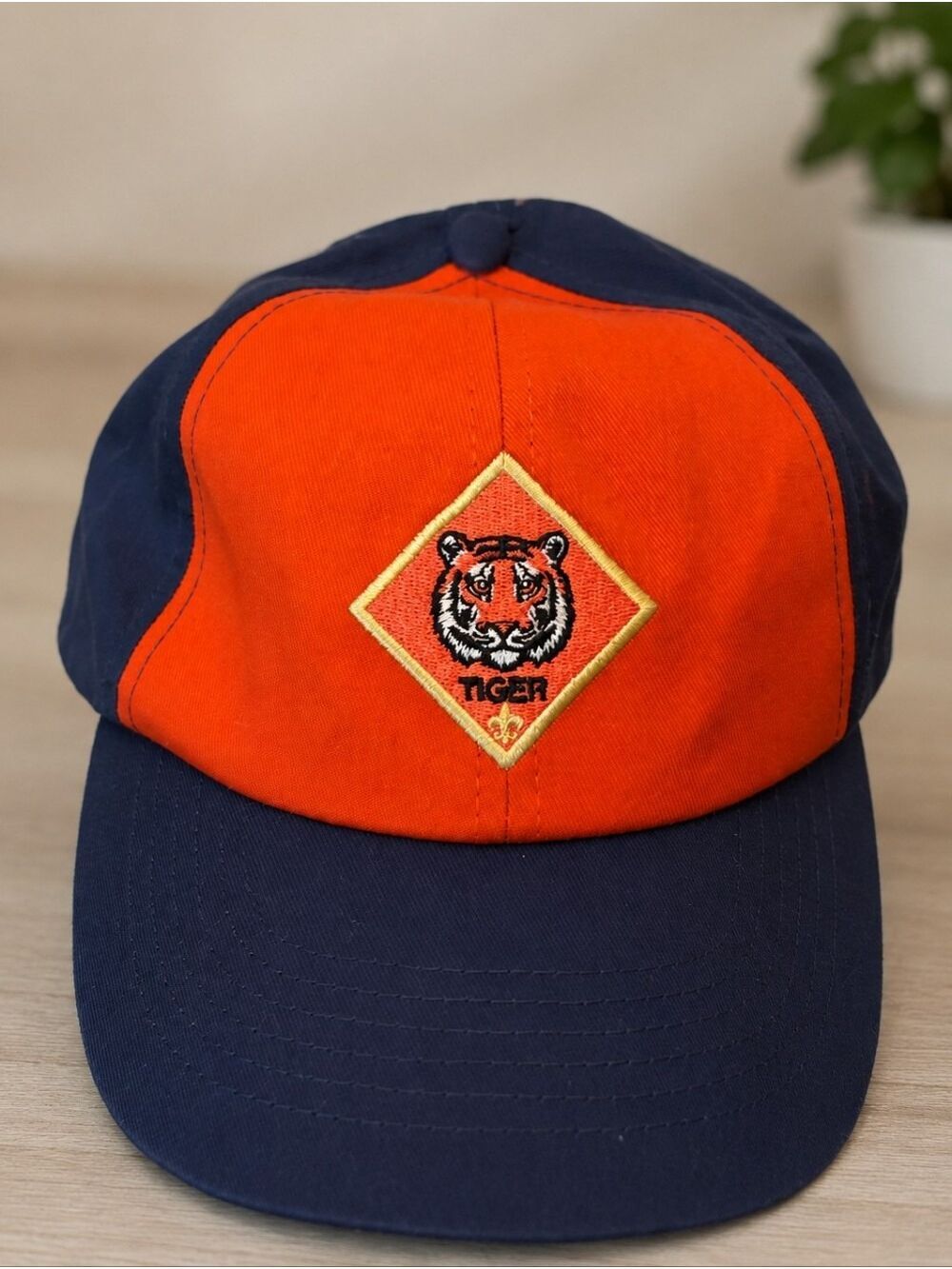 Scouts of America Cub Scouts Tiger Cap Orange Navy Adjustable Hat